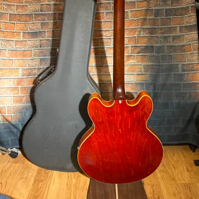 RARE! Epiphone Caiola 1966 ALL Original-1 5/8” Nut-Slim Taper Neck-Faded Cherry image 6