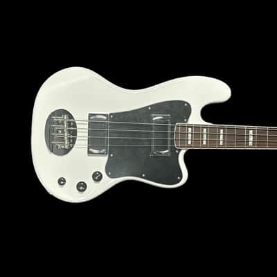 Lakland Skyline Decade Bass. White Gloss / Rosewood *In Stock* image 1