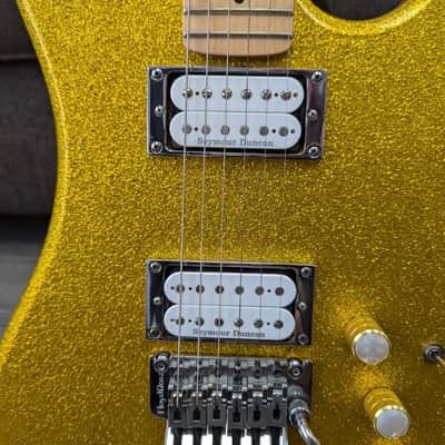 ‘16 Kramer | Ltd. Edition Pacer | 40th Anniv. | Electric Candy 🍭Gold Metal Flake | Floyd Rose | Korea image 3
