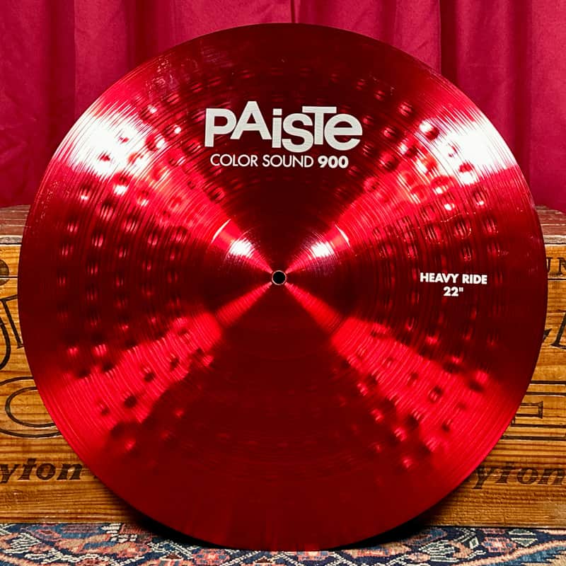 22" Paiste Red Color Sound 900 Heavy Ride Cymbal 3458g image 1