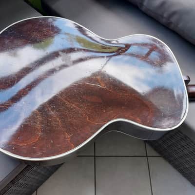 Juwel Vintage Archtop Guitar From 1950 Walnut Brown image 2