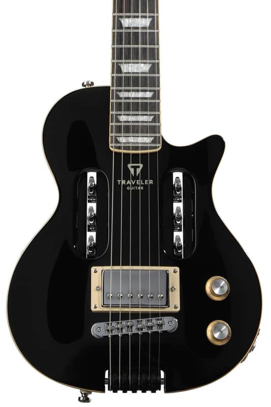 Traveler Guitar EG-1 Deluxe Electric Guitar - Black Gloss image 1