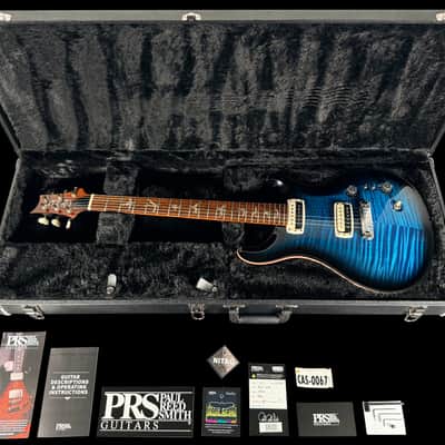 2023 Paul Reed Smith PRS Paul's Guitar Flame Top with Brushstroke Inlays ~ Blue Burst image 13
