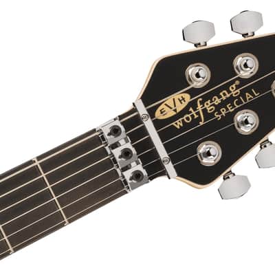 SPECIAL ORDER! EVH Wolfgang Special Striped guitar in Black / White Satin image 4
