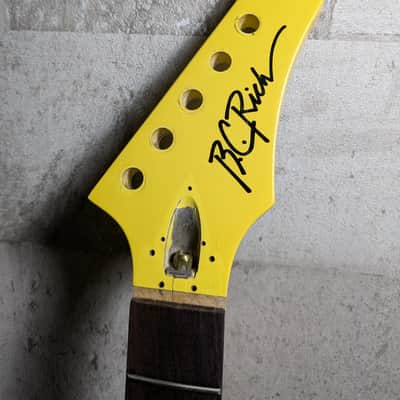 B.C. Rich ST Gunslinger Neck 80,90's Yellow NJ Made in Japan image 3