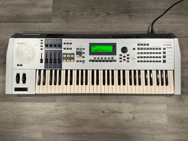 Yamaha Motif ES 6 Production Synthesizer 2000s - Gray image 1
