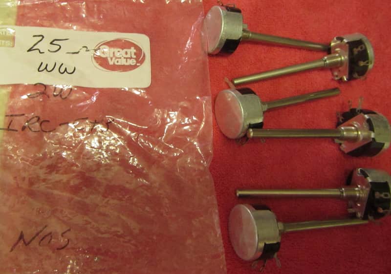 Unknown Lot of 6 NOS potentiometers 1990's image 1