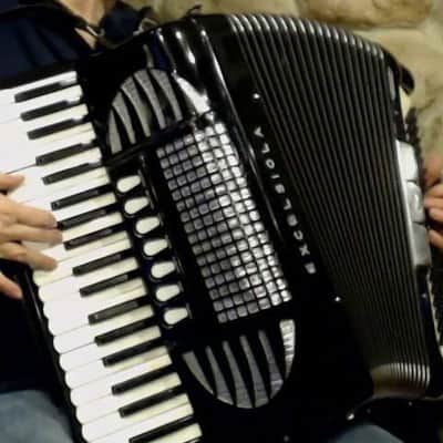 2859 - Black Excelsior Excelsiola Piano Accordion LMH 41 120 image 1