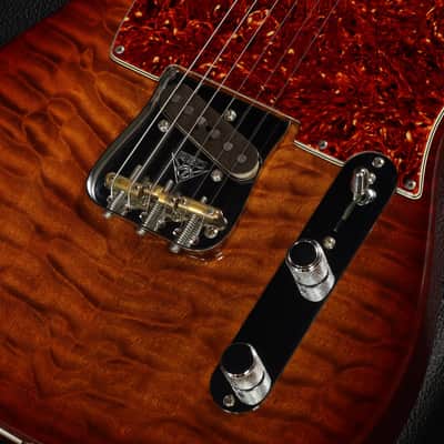Fender Custom Shop Master Built Series Quilt Top Esquire NOS by Jason Smith, Tobacco Sunburst [CZ526154] (07/20) image 4