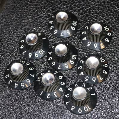 Vintage Original Fender Blackface Amp Control Knobs - Excellent Condition Lot of 8 imagen 2