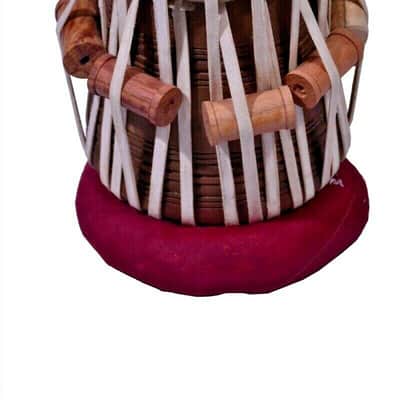 Designer Brass Tabla Set Wood Dayan Carving On It High Quality INDIAN MUSICAL INSTRUMENT image 5