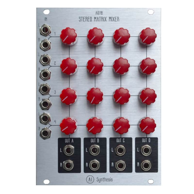 AI Synthesis AI018 Stereo Matrix Mixer Full Kit Silver image 1
