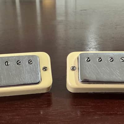 Gibson Vintage Les Paul Deluxe Mini Humbucker Patent Number Sticker Pickup Set 1969-1974 image 1