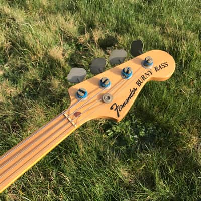 RARE 1976 Fernandes Burny FRETLESS Precision Bass + Original HARDCASE // Maple Fretboard + White Bin image 3
