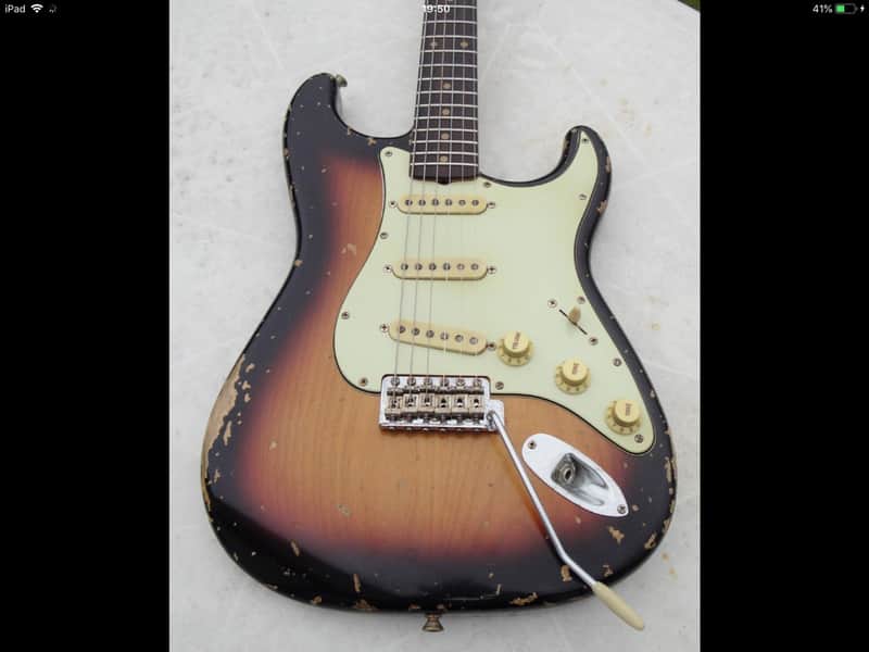 Bravewood Stratocaster 2010 Faded sunburst image 1