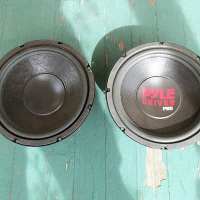 One Pair PYLE DRIVER 8 ohm 10" GUITAR SPEAKER MADE IN USA NOS image 2