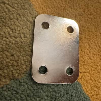 Teisco Neck plate [42mm & 27mm/center of holes] Made in Japan 60s-80s - Chrome image 5