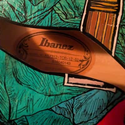 Ibanez AS7312-TCR Artcore custom rainbow image 13