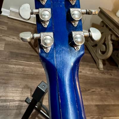 1998 Gibson EC-10 Standard Acoustic/ Electric Beale Street Blue Lacquer image 13