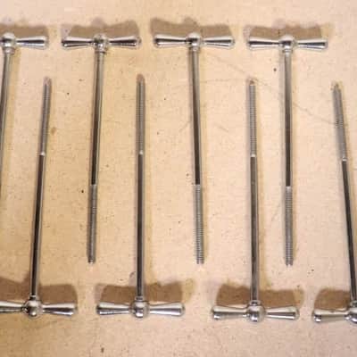 Ludwig 5-1/4" Chrome T Rods 8pk Vintage 1950's -60's #3 image 1