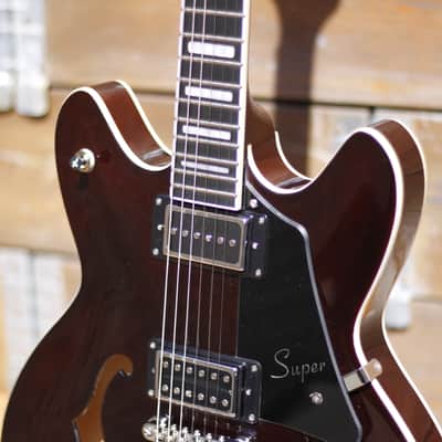 Hagstrom Super Viking - Transparent Brown York Signature image 5