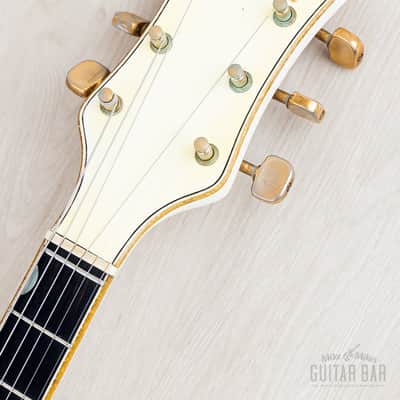 1972 Gretsch White Falcon Stereo 7595 Vintage Double Cutaway Guitar w/ Case, Art Wiggs image 4