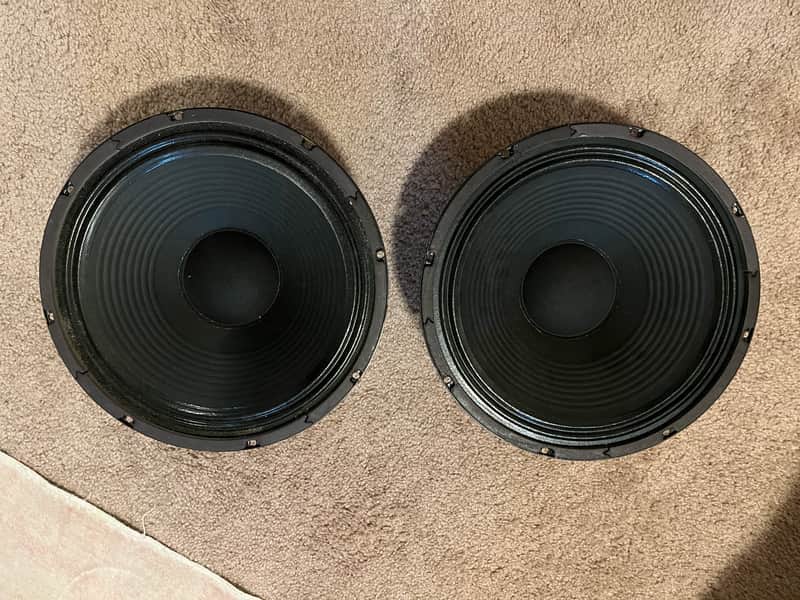 Eminence 12" Unknown Greenback-style Guitar Speaker Pair image 1