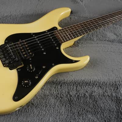 Fernandes HSS Electric Guitar - Vintage White - Japan w/ Hard Case image 4