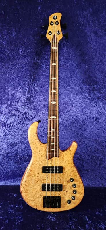 Drake Custom Short Scale 4 Bass Guitar, Natural Oil image 1