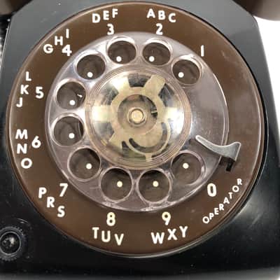 Vintage circuitbent telephone microphone lofi mic stutter effect The Brownie 1960s Black and brown image 4