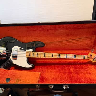 Fender Jazz bass guitar 1973 - Black image 22