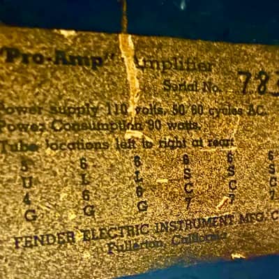 1949 Fender  Pro Serial   #783 image 2