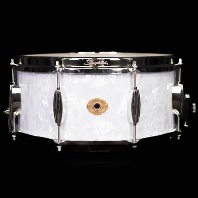 Slingerland 14" x 6.5" Radio King Artist Snare Drum, White Marine Pearl image 1