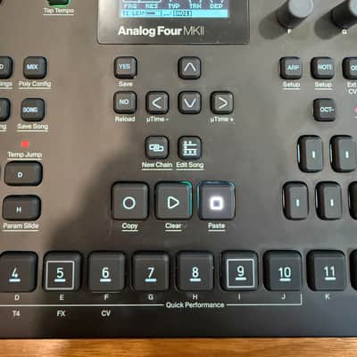 Elektron Analog Four MKII 4-Voice Tabletop Analog Synthesizer 2020 - Present - Black image 3