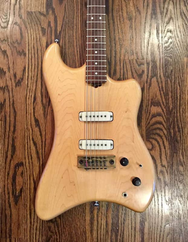 1981 Veillette Citron Shark Baritone Guitar image 1