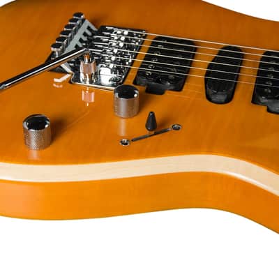 BootLegger Guitar Royal 2024 - Honey - Floyd Rose Double Locking - Coil Split image 12