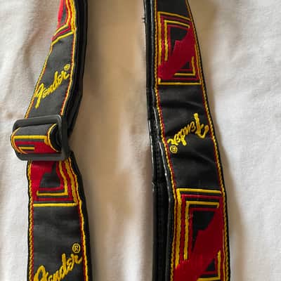 Fender Vintage Guitar Stra 1980s - Black/Red/Fold image 4