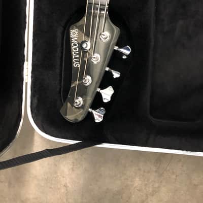 Modulus Graphite Star bass guitar 2001 Battle ship gray image 3
