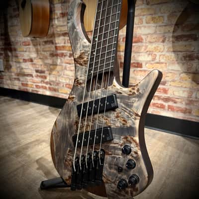 Ibanez EHB1505MS EHB 5-String Multiscale Headless Bass - Black Ice Flat image 1