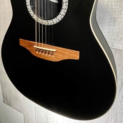 Used 1999 Ovation Balladeer 6751 12-String Acoutic Electric Black w/case TSS1612 image 2
