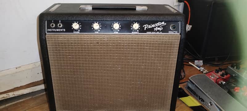 1964 Fender Princeton Tuxedo amp image 1