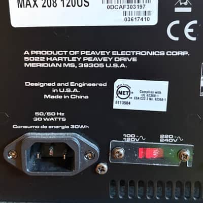 Peavey MAX 208 200-Watt 2x8" Bass Combo 2018 - Present - Gray / Black image 5