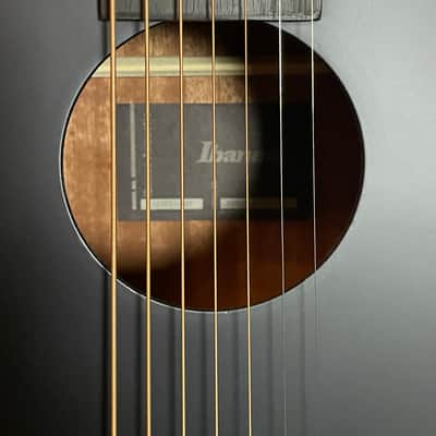 Ibanez AEG721-BOT 7-String Black Out Acoustic Guitar Made in Indonesia image 4