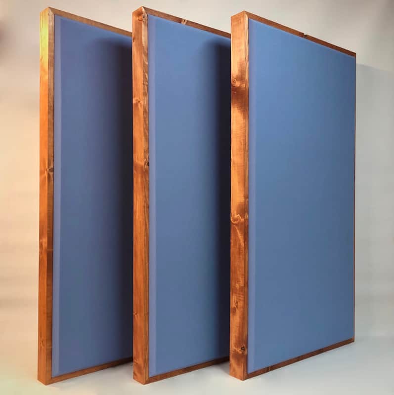 Custom Framed Acoustic Panels (SET OF 3) 4ft x 2ft x 3.5in image 1
