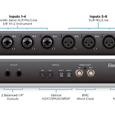 Apogee Element 88 Thunderbolt Audio Interface W/ Apogee Control image 19