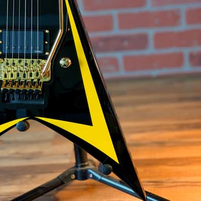 ESP LTD Alexi Laiho Sawtooth SE 20th Anniversary Electric Guitar - Black with White Pinstripes image 3