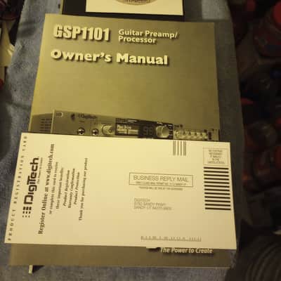 *SALE* [EXC] DigiTech GSP1101 Guitar Preamp / Processor + Control 2 Remote Foot Controller; w/OG Boxes, Manuals, Paperwork, Cabling image 2