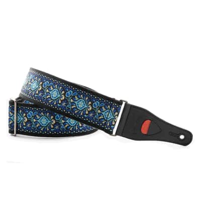 RightOn Standard Plus Woodstock Blue II Guitar Strap image 2