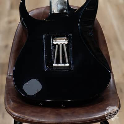 Used Ibanez UV7BK Universe 'Green Dot' 7 String Guitar w/ Case – Black image 7
