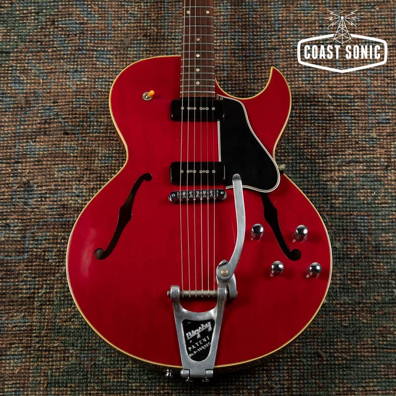 1992 Gibson ES-135 Semi-Hollow Body with added Bigsby, Hard Case image 1
